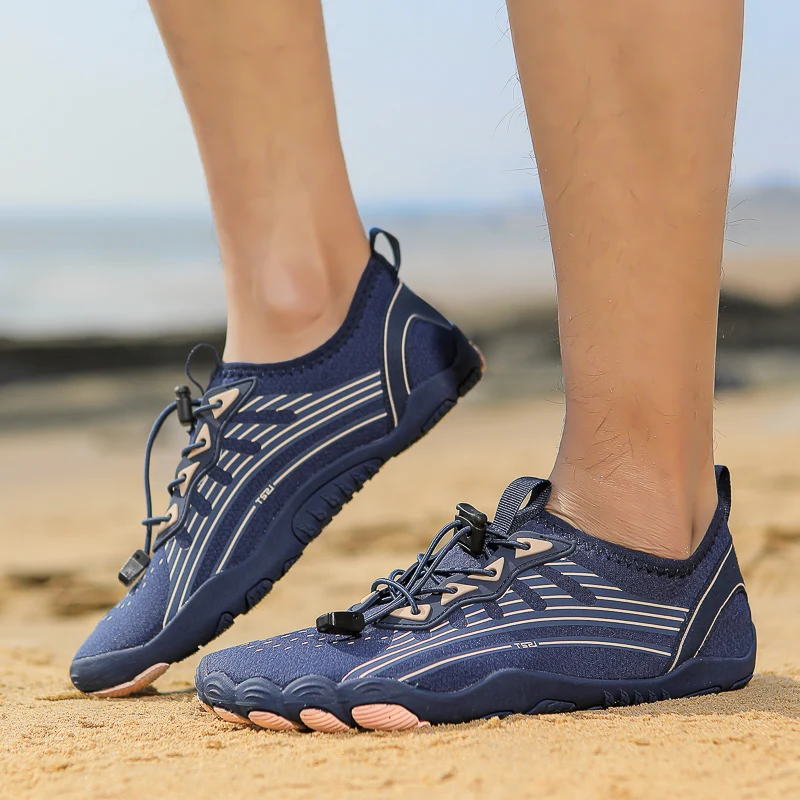 2025 Nuove scarpe rinfrescanti per il tracciamento del flusso Scarpe da fitness per tapis roulant per yoga indoor Scarpe da nuoto antiscivolo per esterni ad asciugatura rapida