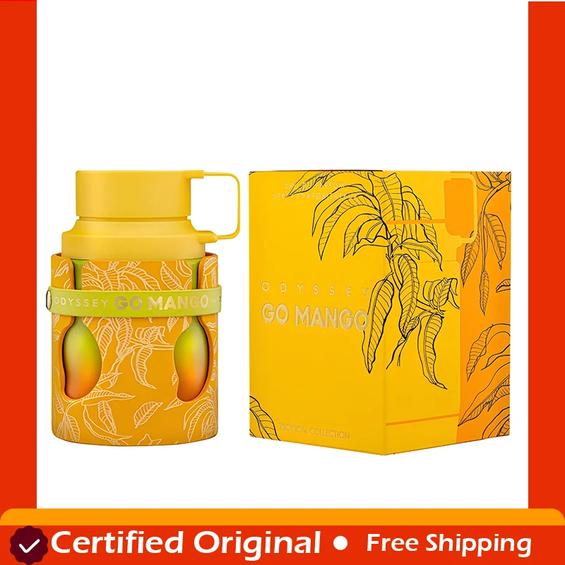 

Armaf Odyssey Go Mango Tropical Collection – Fruity, Woody, Amber, Vanilla – Eau de Parfum Spray Long-Lasting Fragrance for Unisex, 3.4 Ounce / 100 ml