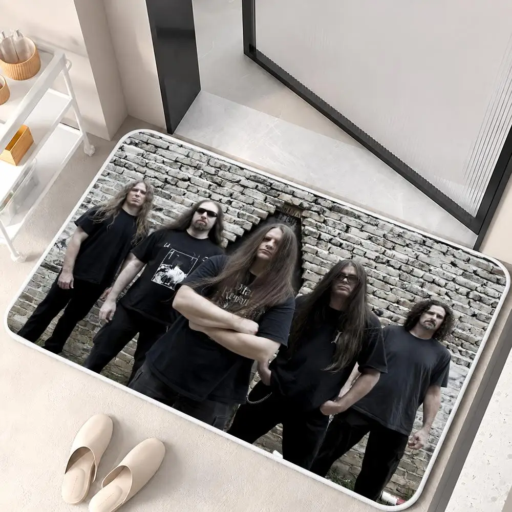 C-CANNIBAL CORPSE Rock Band Floor Mat Flannel Rug Soft Non Slip Door Mat For Bathroom Bedroom Kitchen Living Room Home Decor