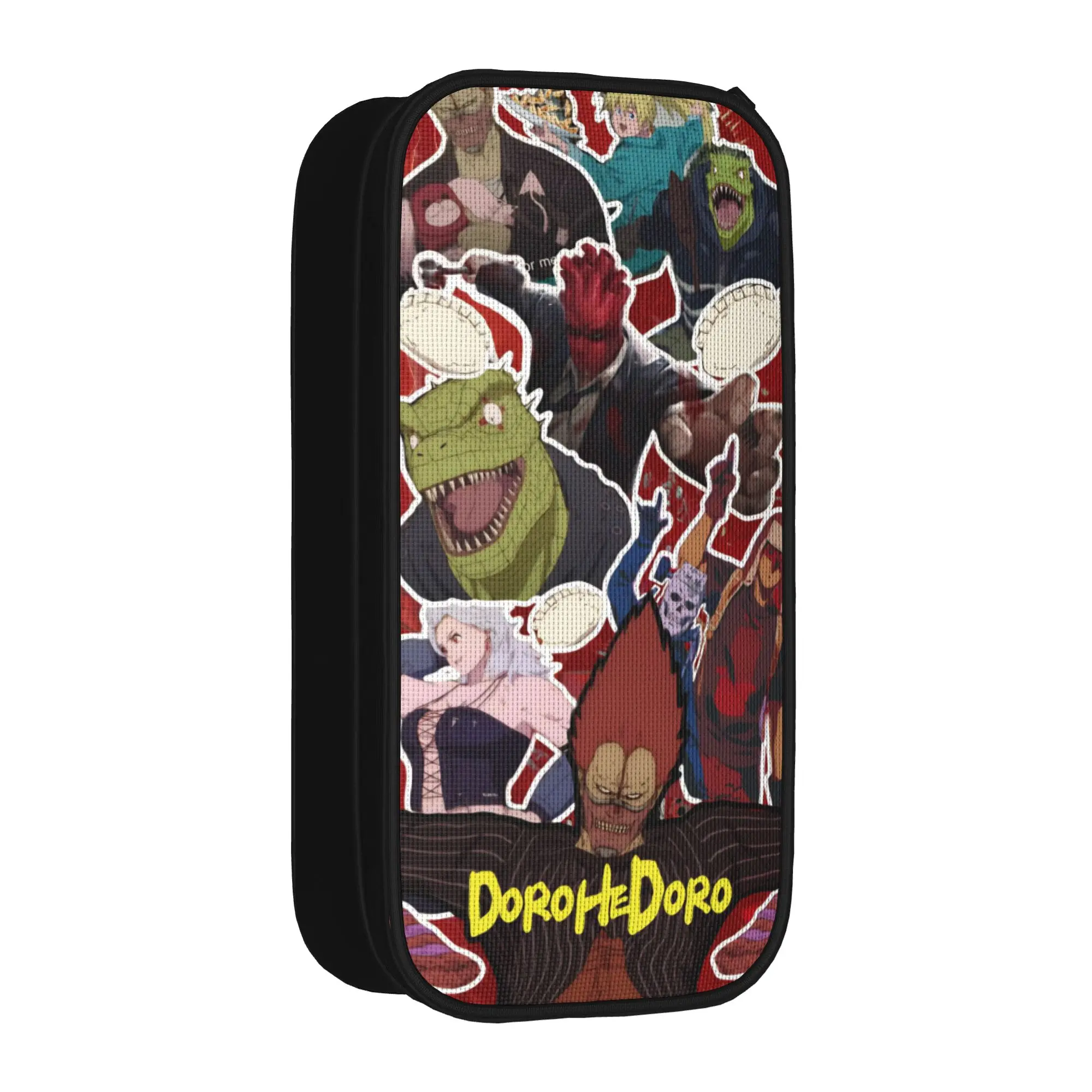 Large-capacity Pen Box Dorohedoro Anime Merch  Double Layer Pencilcase Girl Make Up Bag Birthday Gift