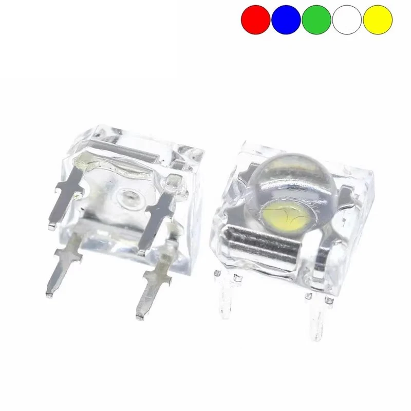 10Pcs 5mm F5 Piranha LED White Red Green Amber Clear 5mm LED Diode Light-Emitting-Diodes 4-pins Piranha LED Diodos Brightness