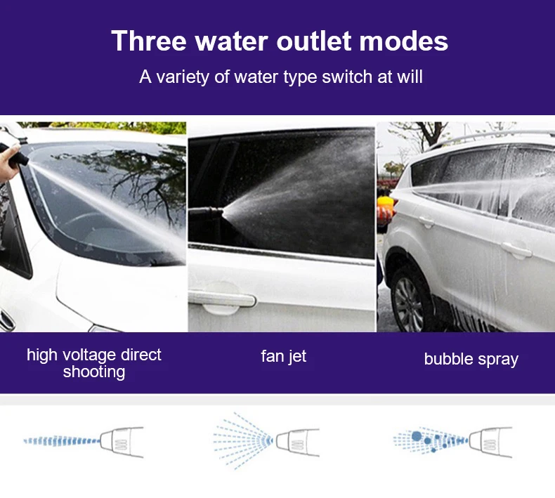 Factory Portable Wash Machine 3000w 7-12MPA High Pressure Washer With Electric Car Washer Gun