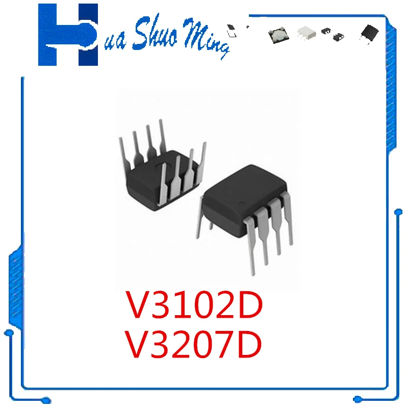 2Pcs/Lot  V3207D   V3102D    DIP8