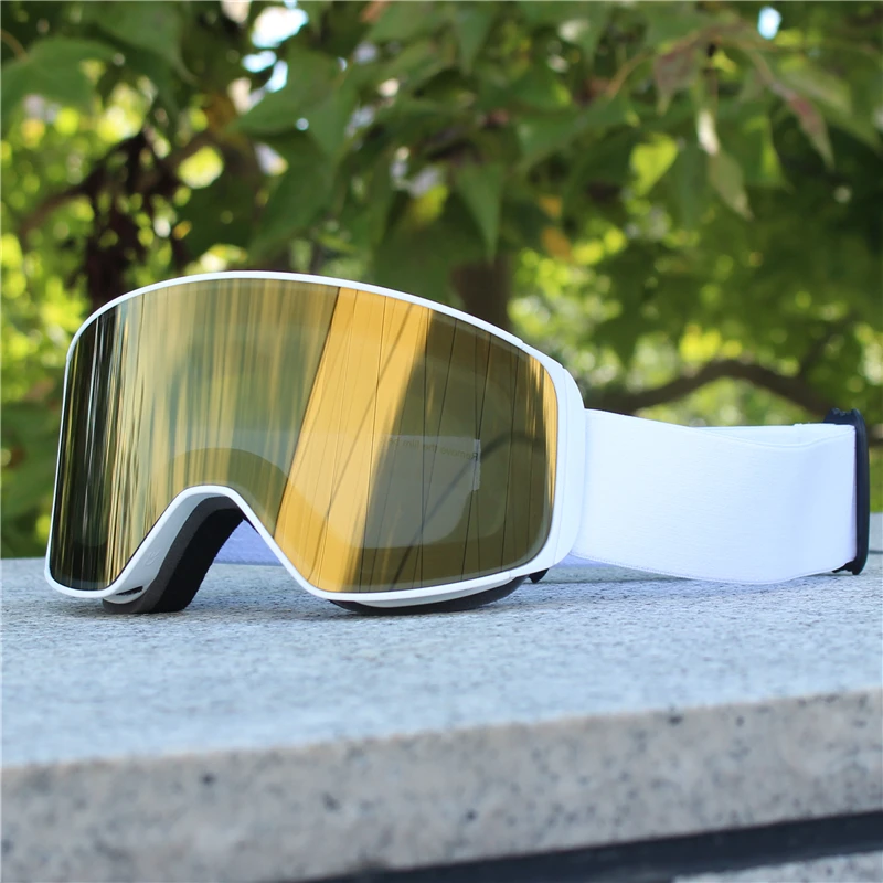 Magnetische Linse, Schneebrille, doppelschichtig, beschlagfrei, UV-Schutz zum Skifahren, Snowboarden, hochauflösende Klarheit, Unisex, Skifahren – Detail 8