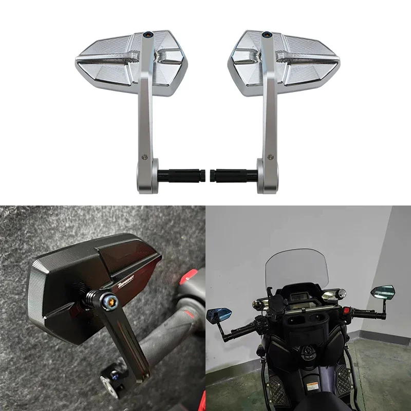 

For Yamaha NMAX155 XMAX300 Nmax 155 XMAX 300 X-MAX300 Modified 22MM Rear View Mirror Handle Mirrors CNC Motorcycle Accessories