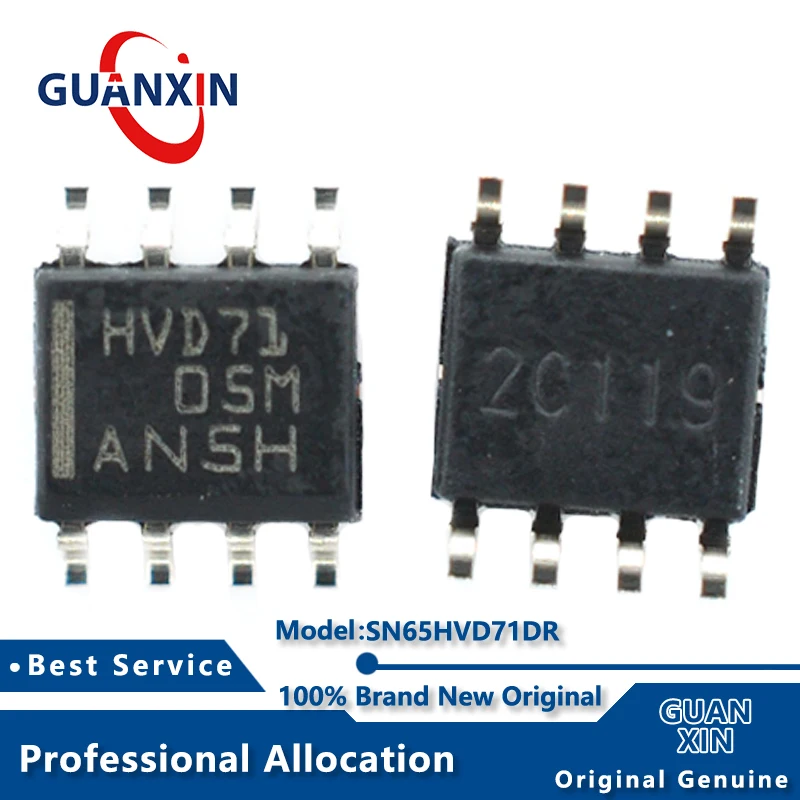 

100% New SN65HVD71DR SN65HVD71D SOIC-8 Marking HVD71 SN65HVD71