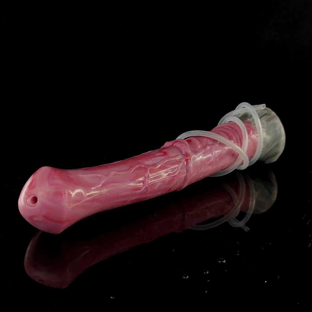 FAAK Fantasy Horse Squirting Penis With Suction Cup Silicone Ejaculation Dildo Long Anal Plug Sex Toys For Women Spray Liquid