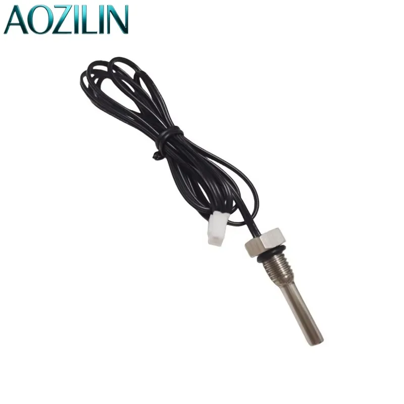 AOZILIN M8 Hex Screw NTC Temperature Sensor 10K 50K 100K 1% Precision Thermistor Quick Connection Industrial Temp Detector