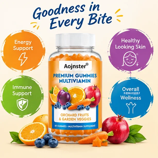 Multivitamin Premium Gummies, Orchard Fruits & Garden Veggies Blend, Natural Fruit Flavor, Chewable, 60 Count Dietary Supplement