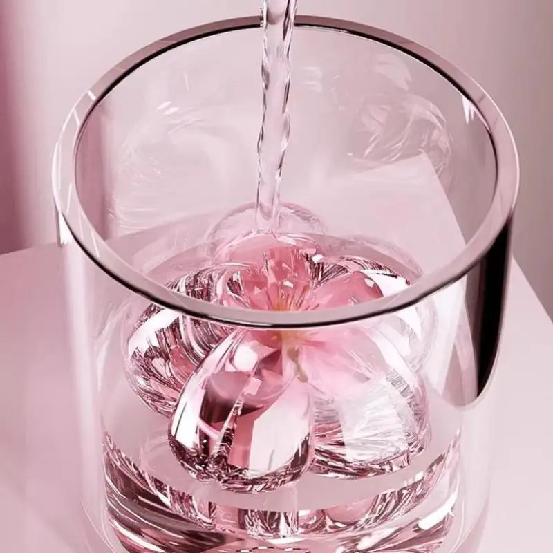 Reusable Silicone Flower Ice Ball Mold 1Pcs Ice Cubes Tray for Summer Beverages Party Bar Home Kitchen Use
