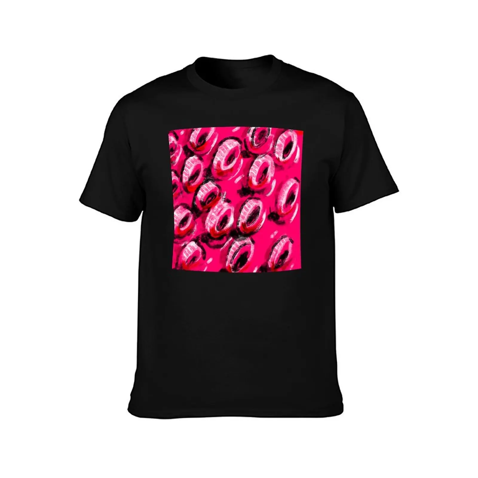 Abstract Digital Art ?? 90’s Neon BOLD Mixed Media Pattern Expressive Brush Stroke Drawing Painting T-Shirt, Unisex Men Women