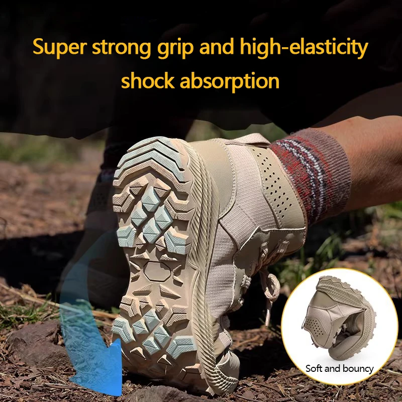 Outdoor protective shoes, mountaineering shoes, professional all-season hiking shoes, desert boots, combat training boots