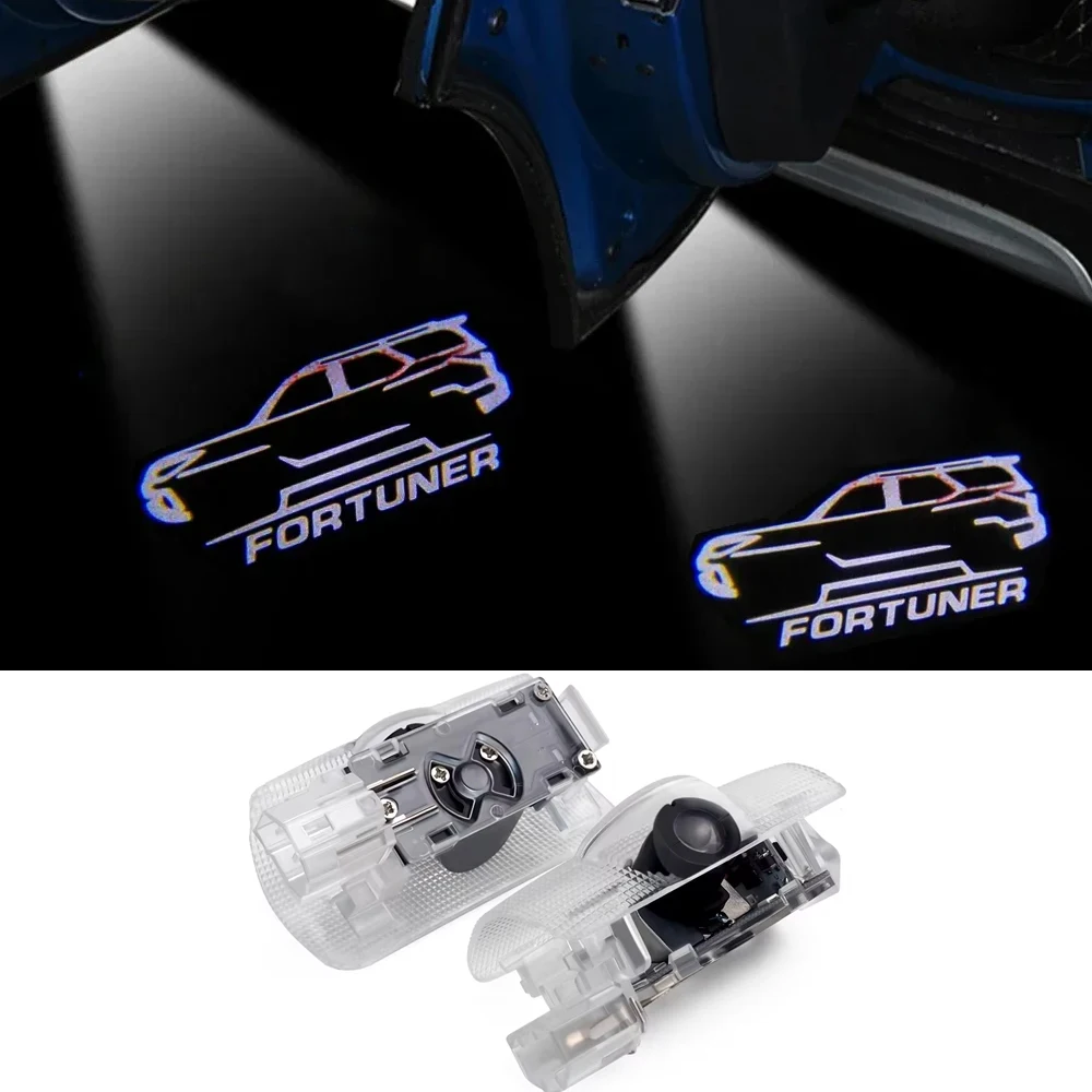 2pcs FORTUNER Ghost Shadow Light FORTUNER Welcome Light Courtesy Lamp For Toyota FORTUNER Car Styling Toyota Car Door Light