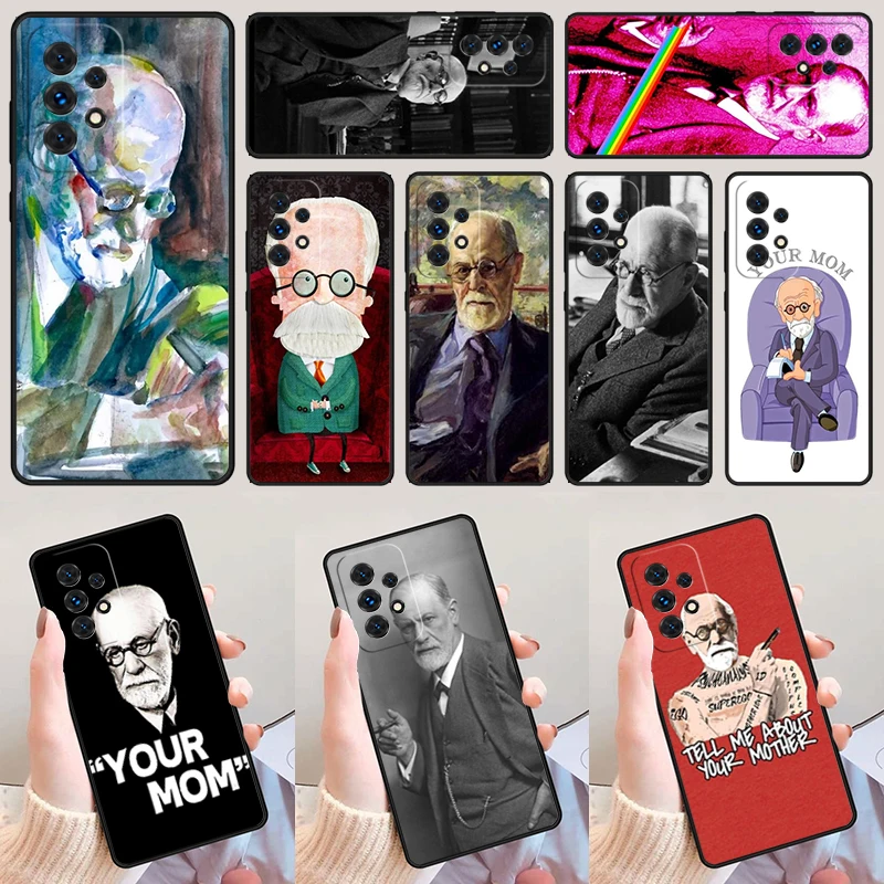 Sigmund Freud For Samsung Galaxy A52 A72 A73 A20e A21S A50 A70 A11 A12 A42 A31 A40 A51 A71 A32 A80 A91 Phone Case Cover