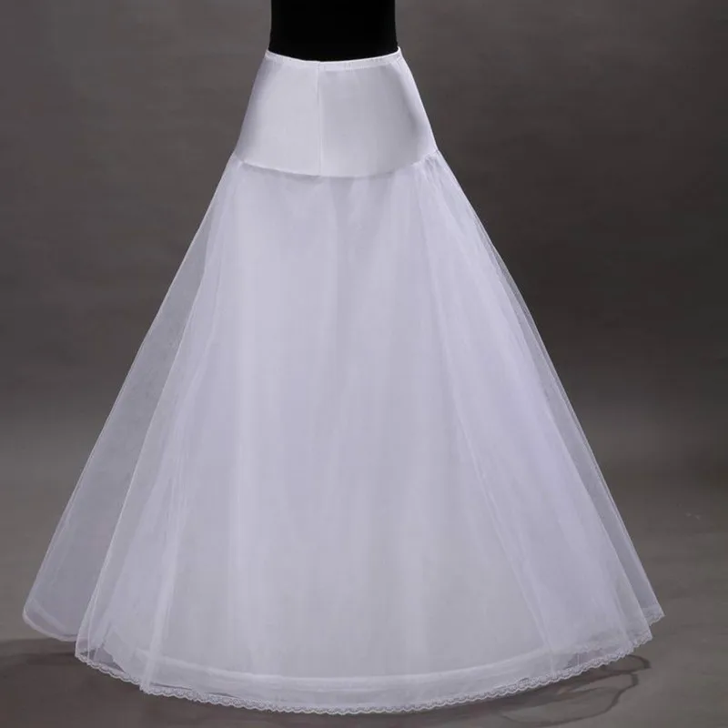 Enagua de tul blanco o negro para mujer, Vestido largo de Boda nupcial, enagua de crinolina, falda para niña, Pettycoat