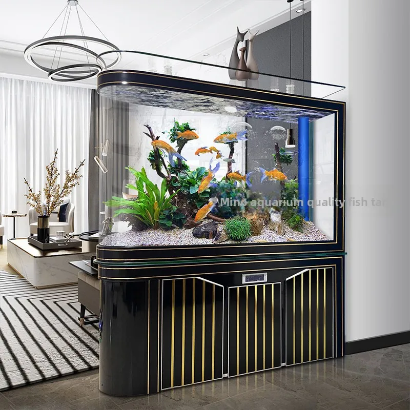 Smart Bullet-Shaped Float Glass Aquarium 2024 New Model JS5646 Intelligent Self-Circulating Constant-Temperature Goldfish Bowl
