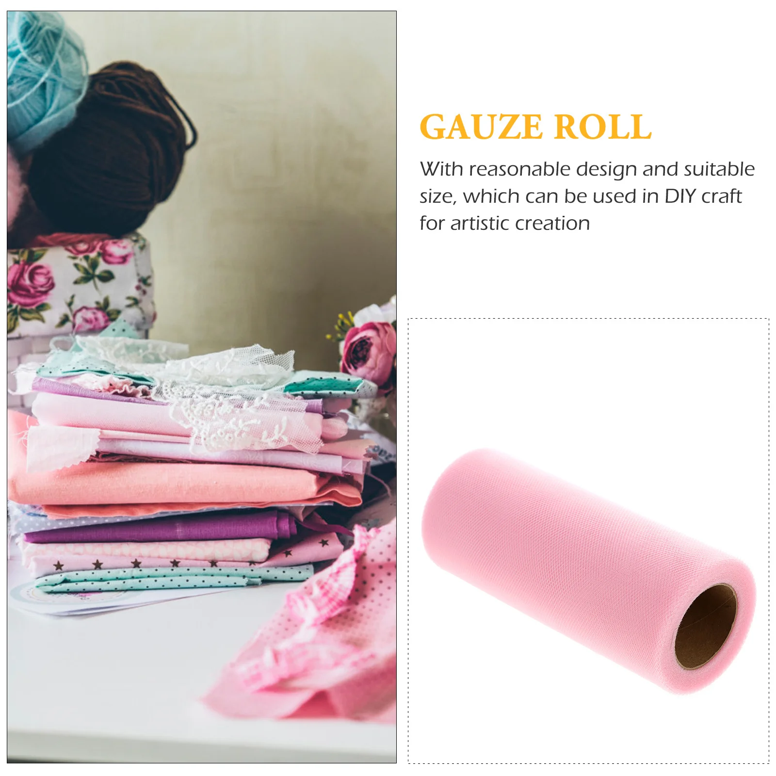 

1 Roll Wedding Decoration Fabric For Gift Wrapping Hair Bows Party Crafts Scrapbooking Invitations Decor Tulle Roll Gauze Tulle