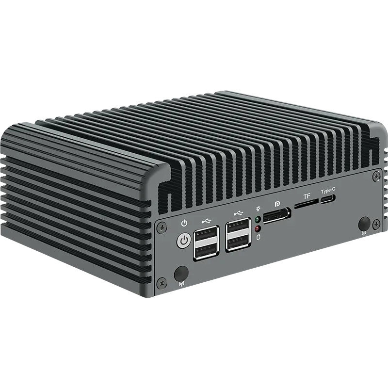 CWWK N100 5 Nets Front version 2.5G dual M.2 dual SATA dual HDMI/DP/multi-network port mini host - Image 4
