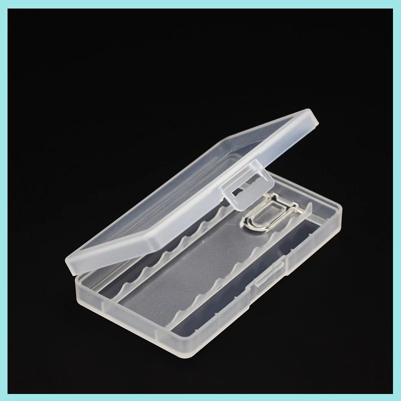 1/2/5pcs AAA No.7 8-Slots Battery Box Storage And Protection PP Transparent Box Charging And Storage B2