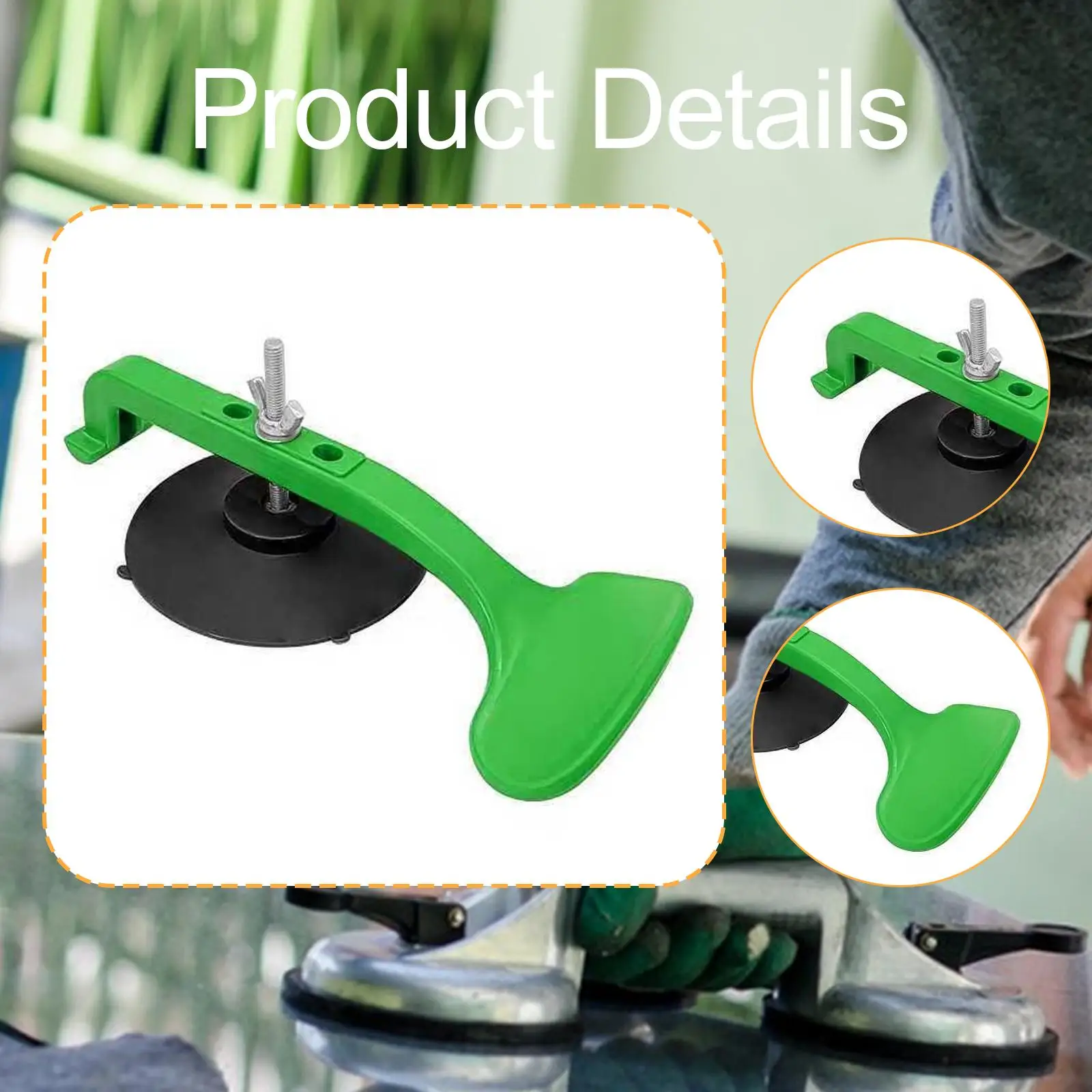 Household Suction Cup Clamps Easy to Operate Non Marking Holder for Convertible Glass Windshield Repair