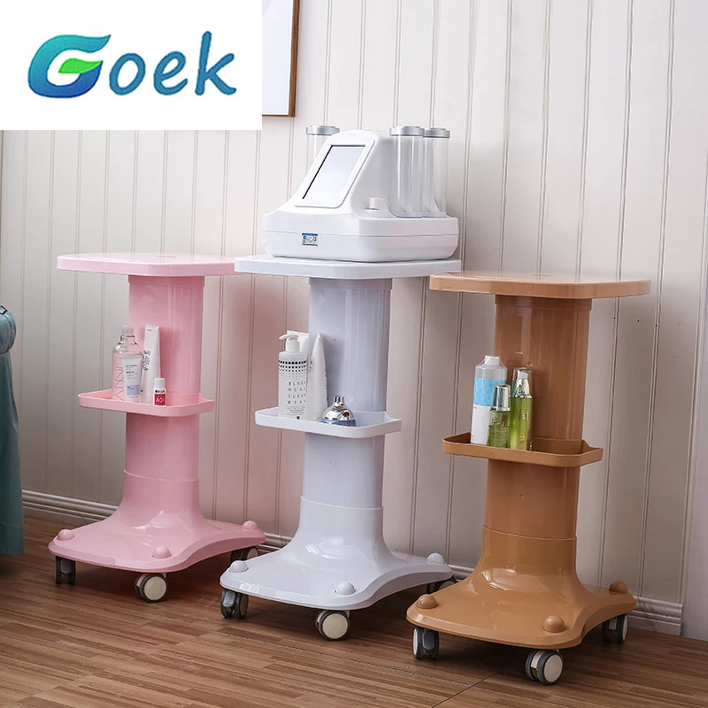 Dental Multifunction Trolley With Tray Can Withstand 150kg ABS Manage Shelves Storage Trolley