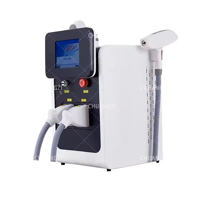 

Q switch three in one laser tattoo removal spot removal anti wrinkle skin regeneration OPT IPT laser hair removal machine