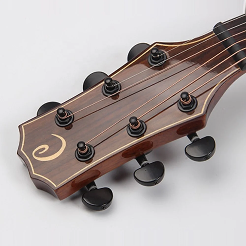 Promotion Top Quality 41 Inch Spruce Top Mahogany Back Black Diecast Machine Head Electric Semi Cutaway Acoustic Guitar