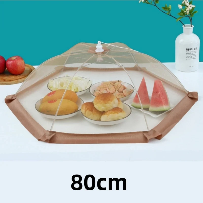 Foldable Food Covers Umbrella Style Food Covers Home Anti Fly Mosquito Tent Umbrella Picnic Protect Net Kitchen Accessories