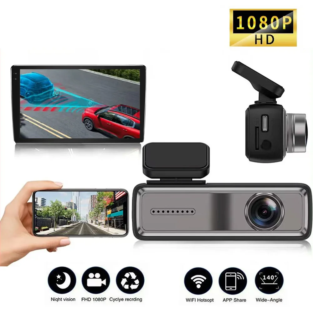 

HD WiFi hidden center console portable installation USB dashcam high-definition Android navigation dashcam