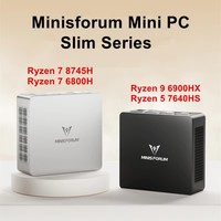 2025 MINISFORUM Slim Series Mini Computer UM870 AMD Ryzen 7 8745H USB4.0 2*DDR5 2*PCIE4.0 2.5G LAN Windows 11 NUC Mini PC WiFi6E
