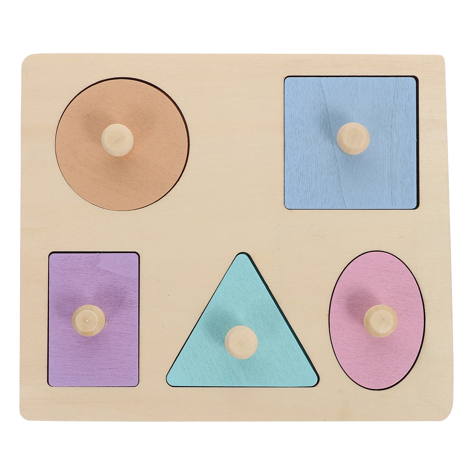 1 conjunto de placa de quebra-cabeça de formas geométricas de madeira aprendizagem para crianças combinando brinquedo de desenvolvimento cerebral jogo família