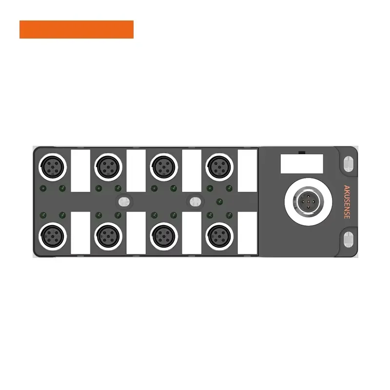 CIO100-M08-DI8N IO-Link Master Module with 8xPNP Digital I/O 24VDC Short-Circuit Protection IP67 for Industrial Automation