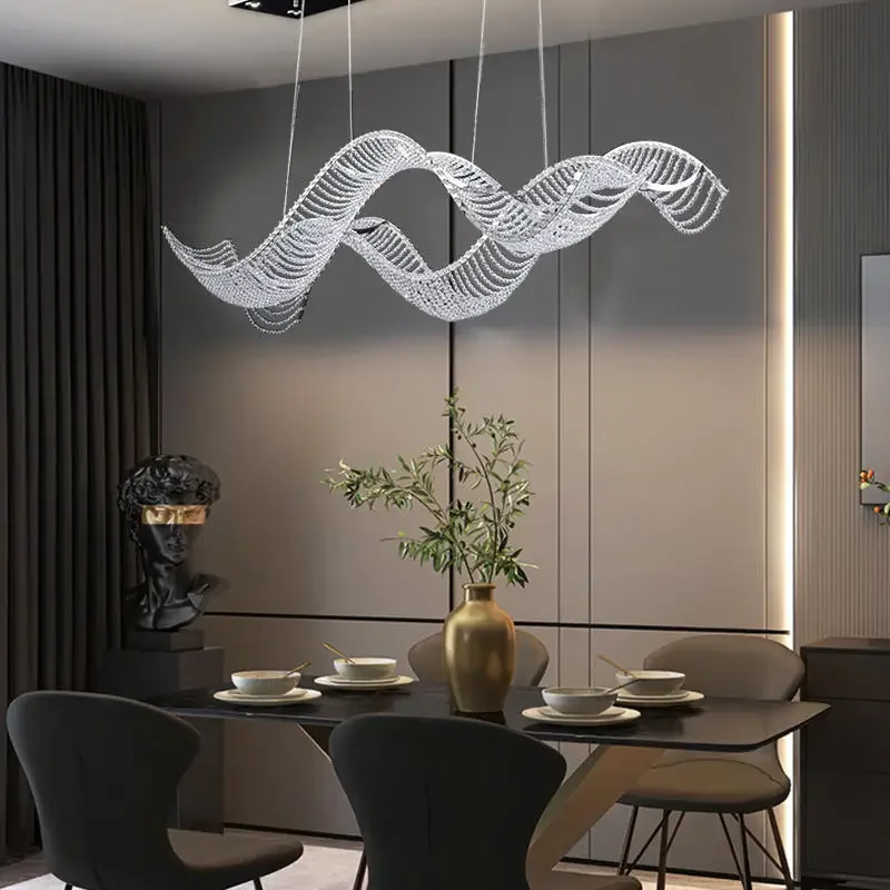 

Новый стиль, люстра для ресторана, современный свет, роскошный остров, настольная барная люстра, французская хрустальная люстра, лампа для внутреннего освещения