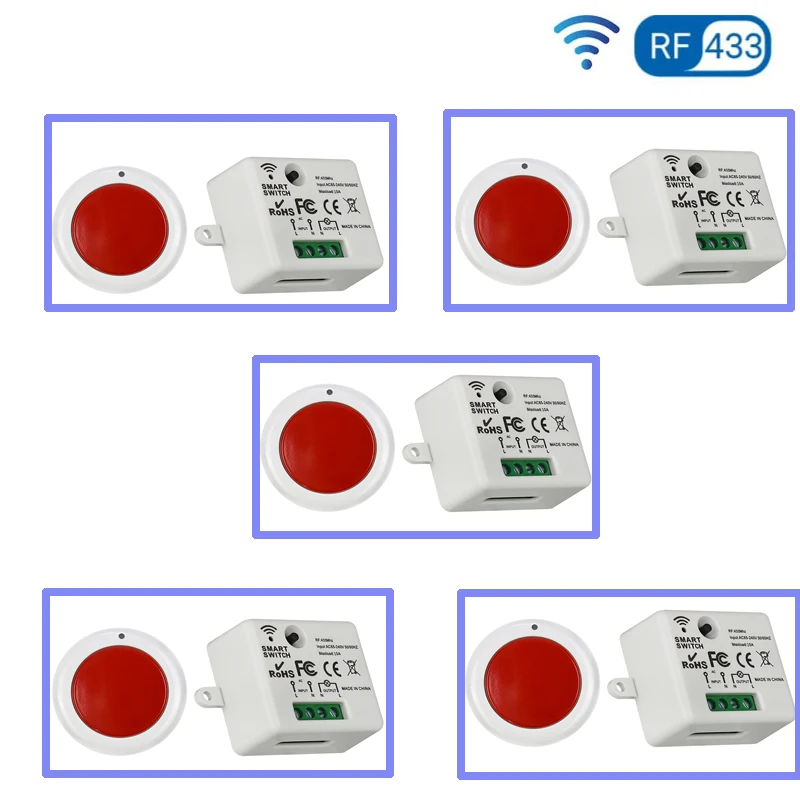 

RF wireless light remote control switch AC85V 110V 120V 220V 250V receiver transmitter Light bulb/incandescent lamp