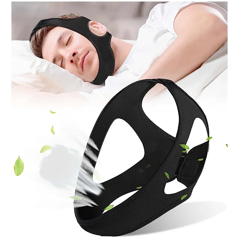 

Triangular Anti-Snoring Belt, Anti-Snoring Chin Strap, Adjustable and Breathable Anti-Snoring Device, Improve Sleep Quality