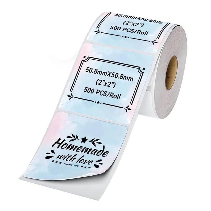 SR-Shipping этикеточный принтер, наклейка для этикеток, круглая этикетка, квадратная этикетка, дизайн логотипа «сделай сам», 2X2, звездный квадрат, 500 шт., прочный, легкий Insta