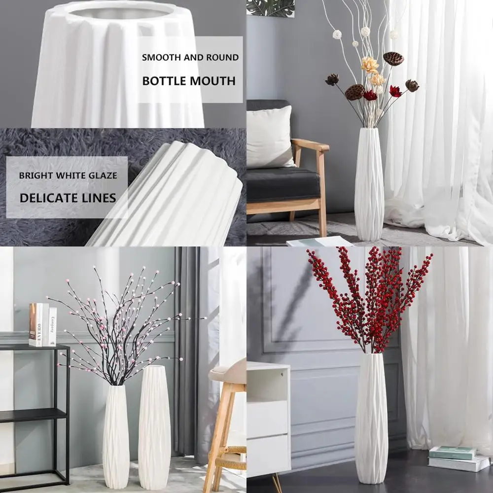 

Large 24 Ceramic Vase for Modern Home Decor, Living Room, Office, Bedroom, Kitchen, Wedding Centerpieces, Farmhouse Style