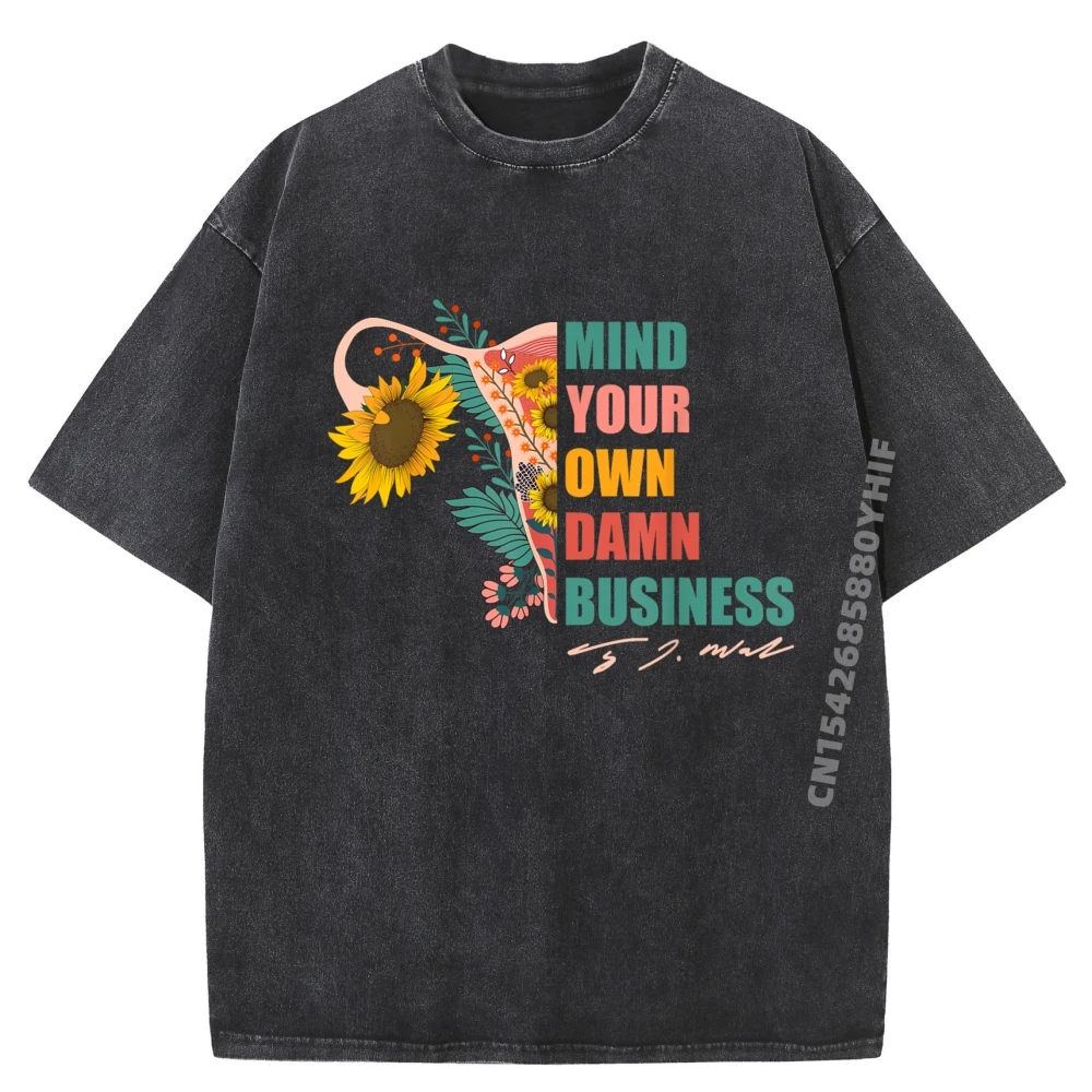 

Подарочные топы, футболки, классические футболки с рисунком, женские футболки Harris Waltz Mind Your Own, винтажная стираная одежда