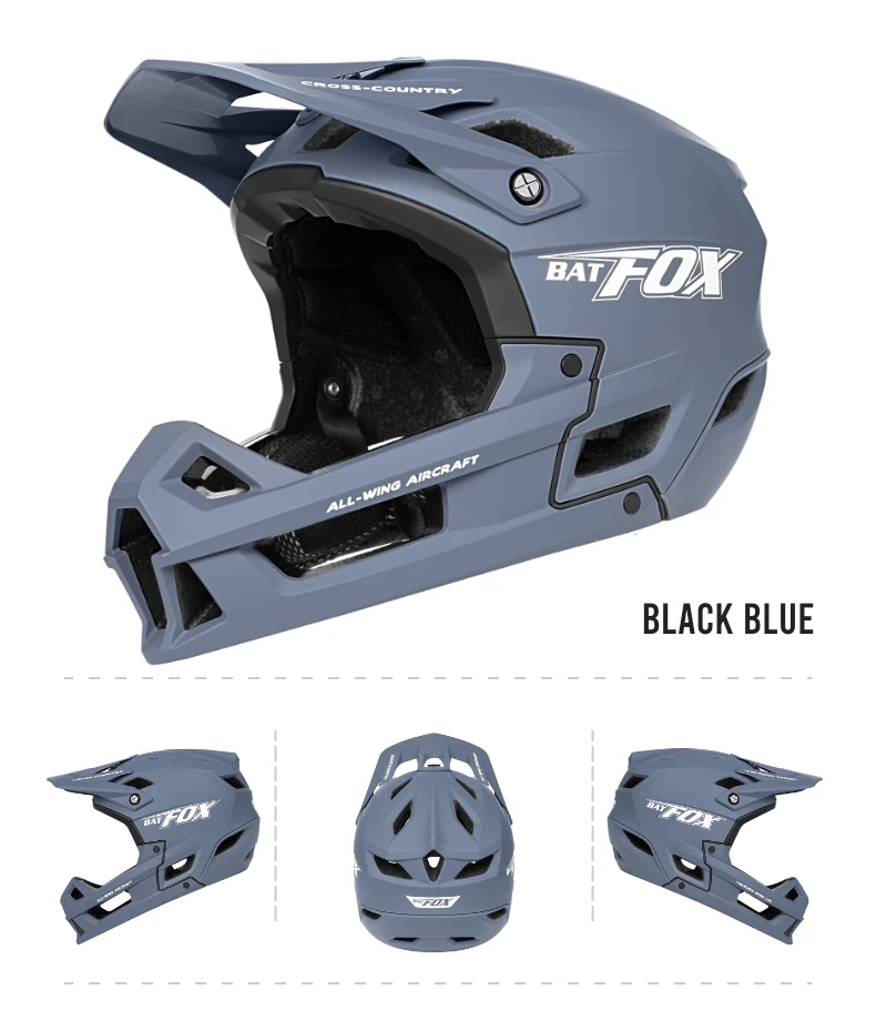 BATFOX Full Face Mountainbike Helm Offroad-Zertifizierung Sicherheit MTB Casco Fahrrad Integral geformte Reiten Fahrradhelme – Detail 10