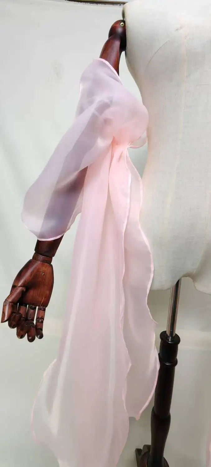 Bridal Sleeve Organza Detachable Fluffy Long Tail Women's Wedding Dress Accessories view 6
