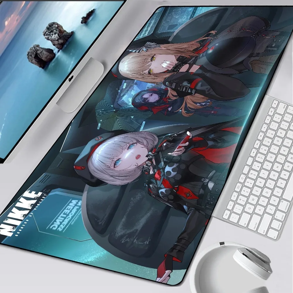 Anime Goddess of Victory Nikke Large Gaming Mouse Pad Computer Mousepad PC Gamer Mouse Mat Laptop Mausepad Keyboard Mat Desk Pad