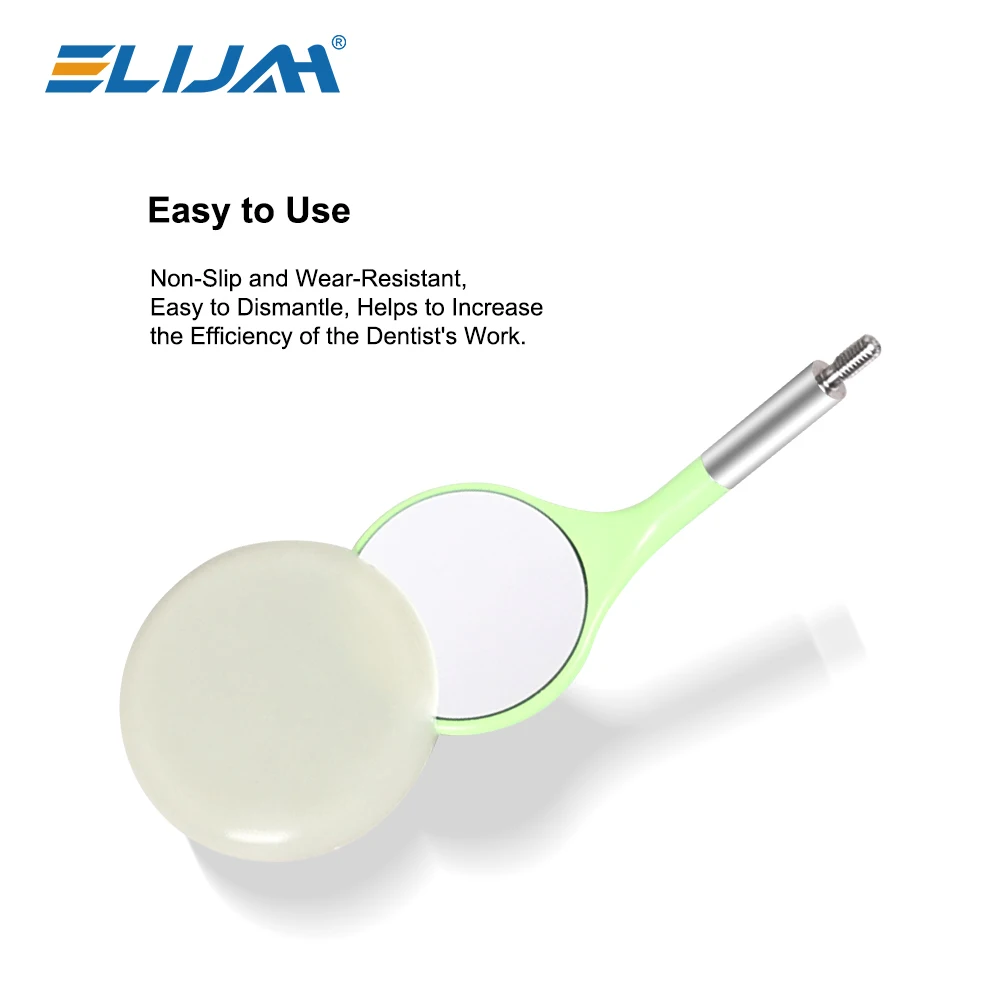 ELIJAH 12Pcs/Set Dental Ultraclear Anti-fog Mouth Mirror Exam Mirrors Metal Handle Replaceable Reflectors Mirrors Autoclavable - Image 3