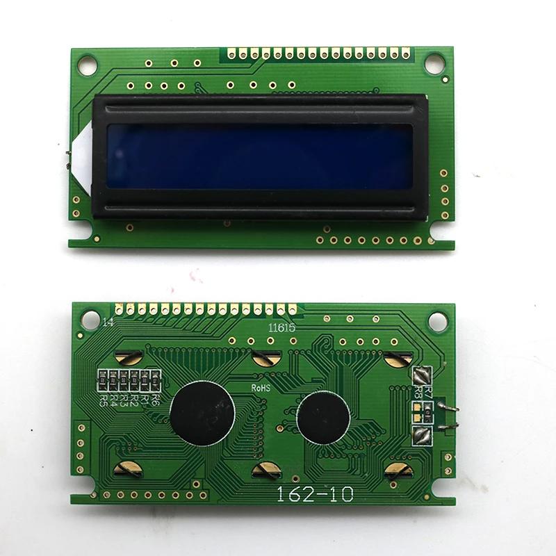 Módulo de pantalla LCD Pantalla 1602 Pantalla azul 16 x 2 caracteres Placa de módulo de pantalla LCD 5V para Arduino ﻿