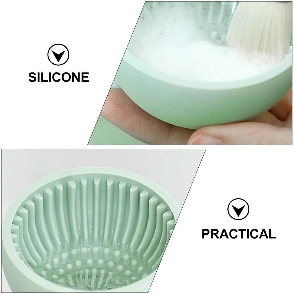 

Silicone Makeup Brush Cleaning Pad Brush Rinsing Pad Practical Non-Deformable Beauty Tool Scrubber Random Color