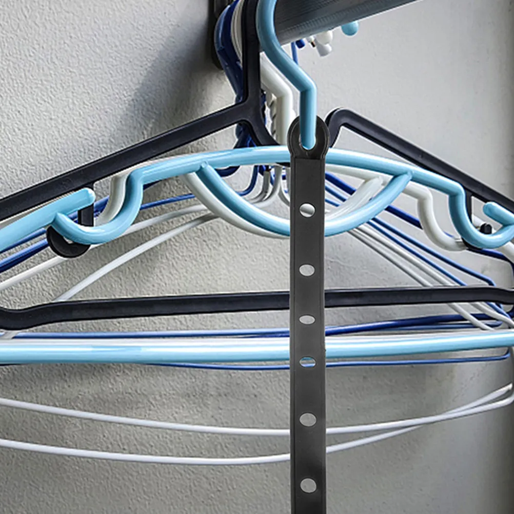 30Pcs Plastic Hanging Display Strips Hanger Connector for Clothing Store Retail Organizer Clothes Hanger Connecting