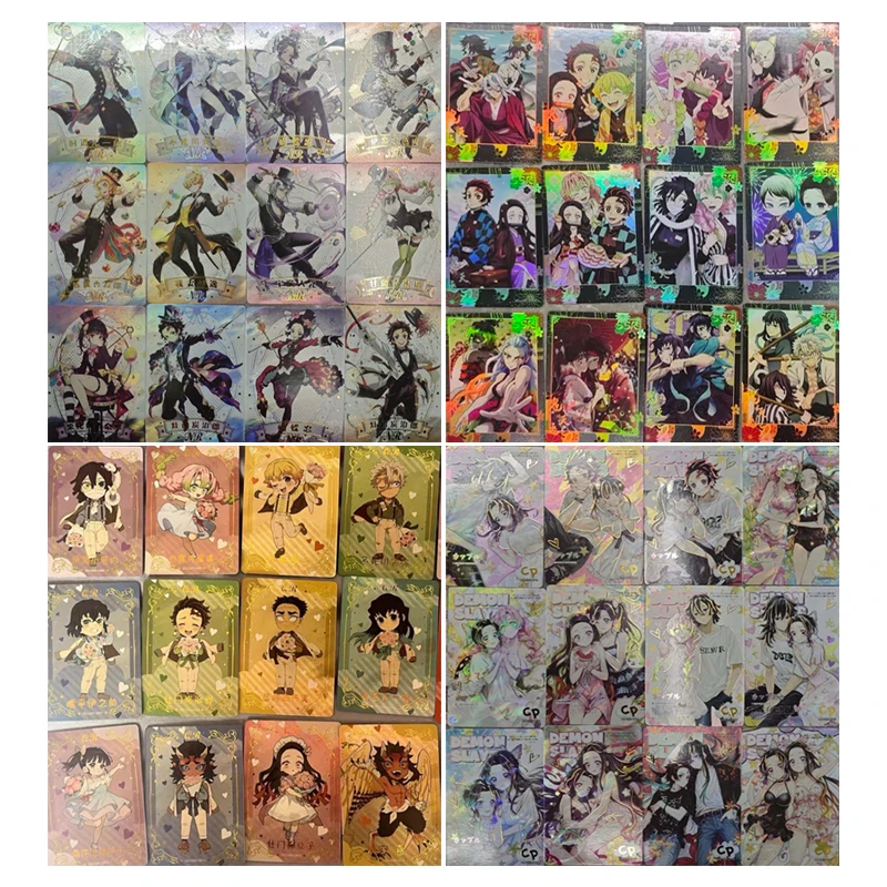 

Douqu 5, аниме Demon Slayer QR CP UR NR, набор карт Kochou Shinobu Tomioka Giyuu, коллекционные карты, подарки на день рождения, детские игрушки