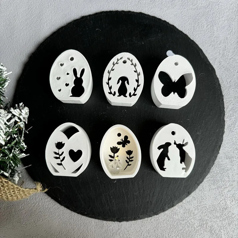 Easter Silicone Crafting Silicone Molds Easter Egg Gypsum Candle Base Decorative Ornament Resin Mold Event Decoratio Mold