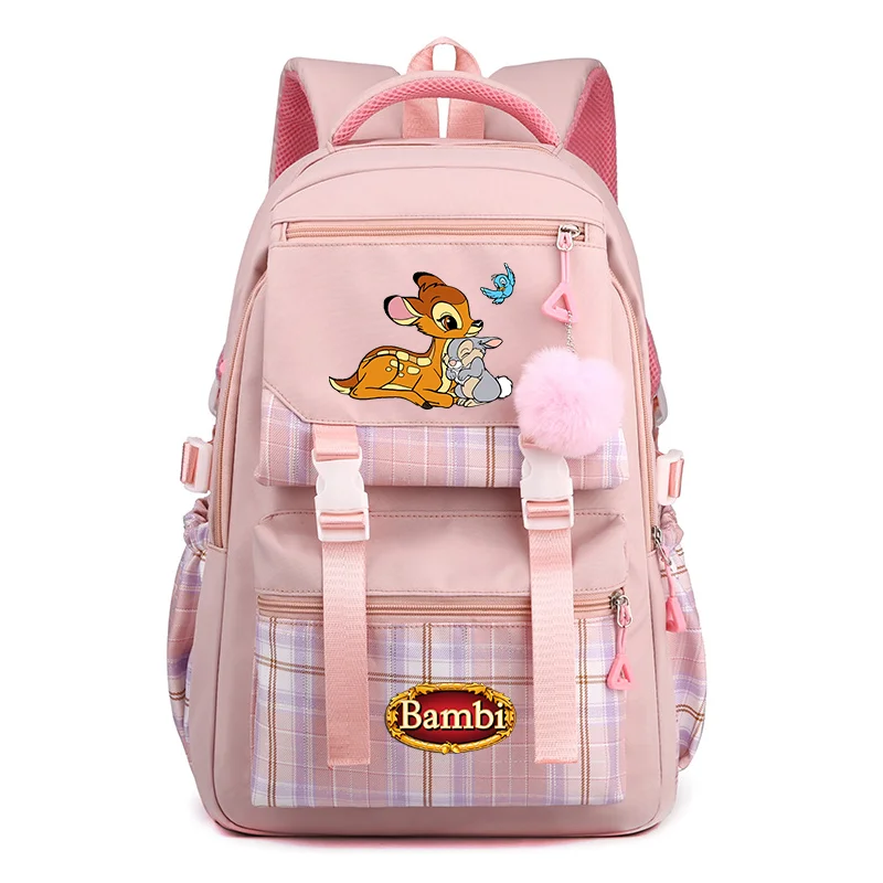 

MINISO Bambi Women's Backpack Boys Girls Bookbag Bag Student Teenager Knapsack Schoolbag Rucksack Mochila