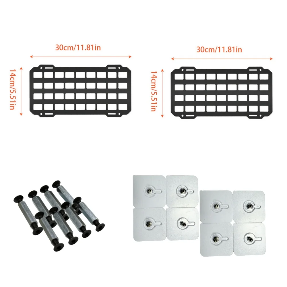 Motorcycle Molle Panel Multi-Purpose Tactical Hanging Board DIY Device for Motorcycle Rear Box Household Storage