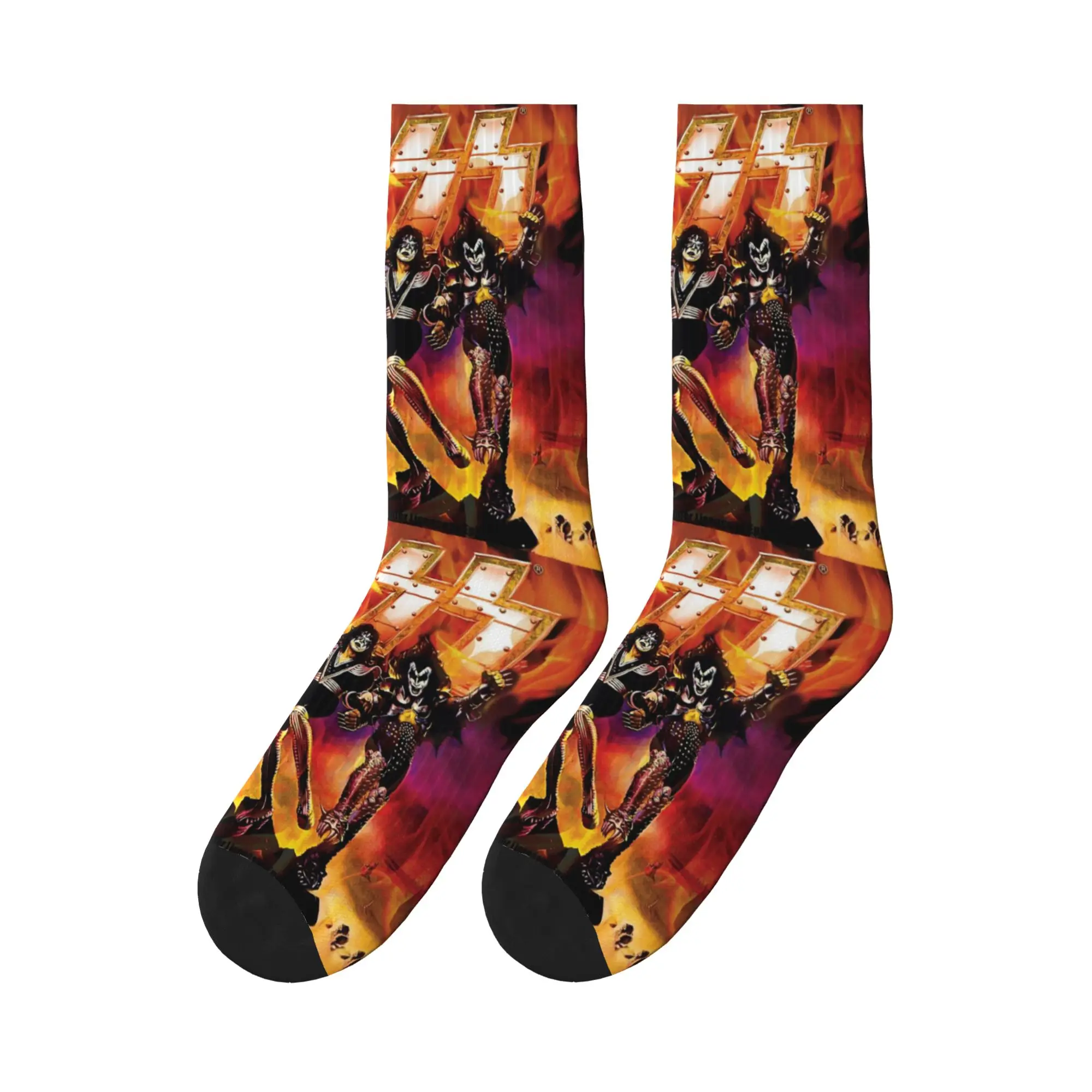 

KISS The Band Rock And Roll Sports Socks Super Soft Stockings All Season Long Socks for Unisex Christmas Gifts
